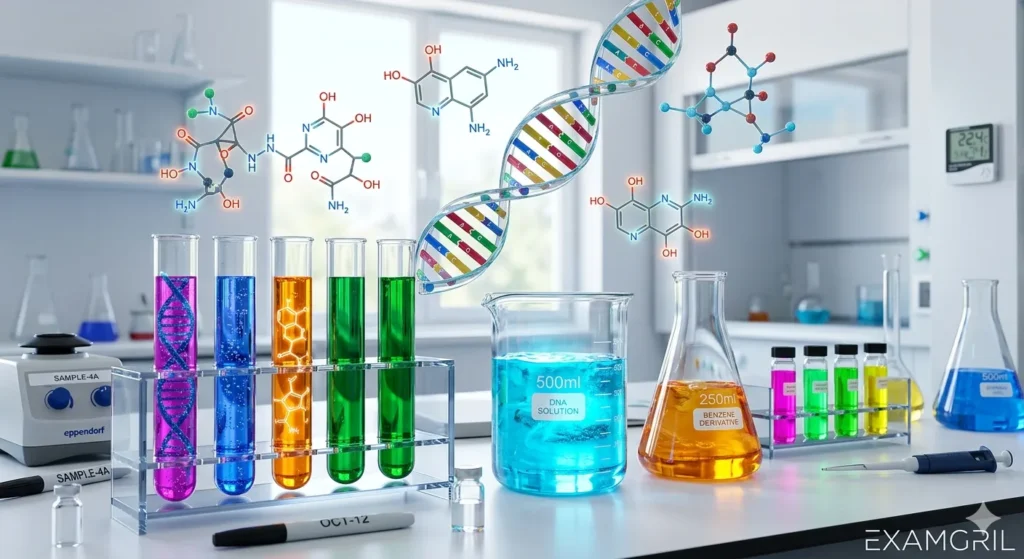 Chemistry syllabus topics for NEET 2027 featuring Organic and Inorganic structures.