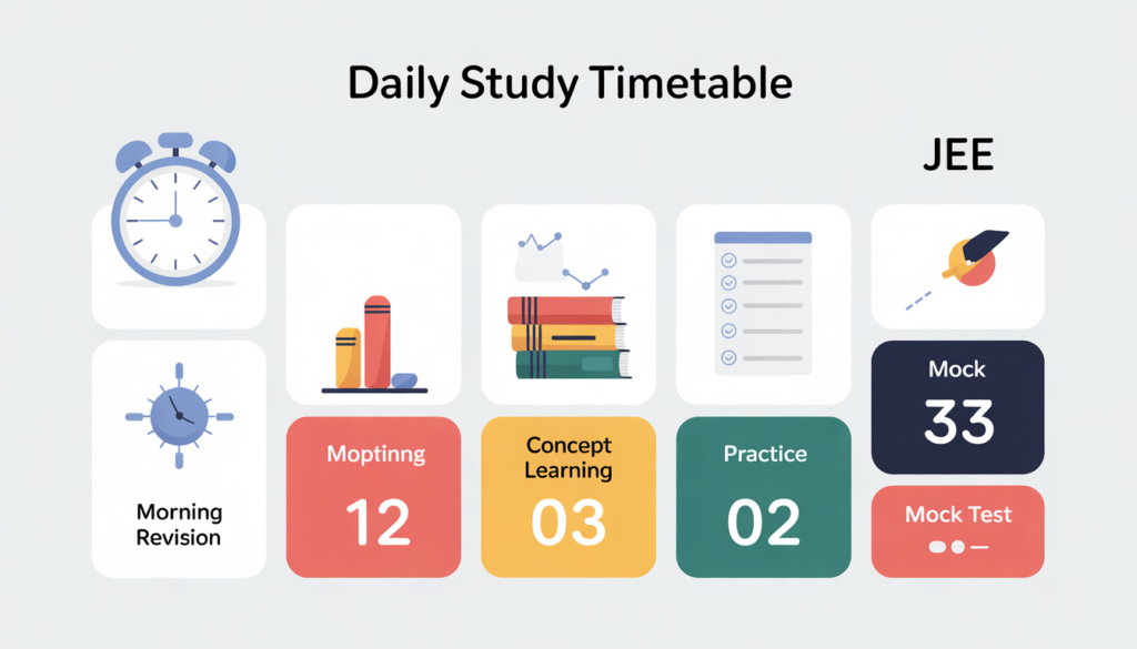 jee mains 2027 daily study plan timetable for students