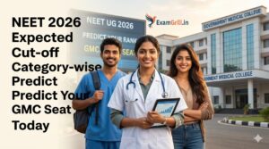 Infographic showing the expected cut-off for NEET 2026 category-wise for General, OBC, SC, and ST students.