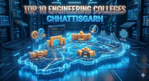 Top 10 engineering colleges in Chhattisgarh visual ranking conceptual image.