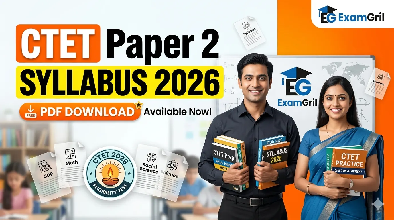 CTET Paper 2 Syllabus 2026 PDF Download Complete Subject Wise Syllabus