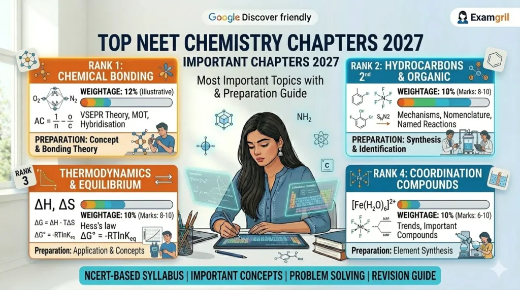 Most important Chemistry chapters for NEET 2027