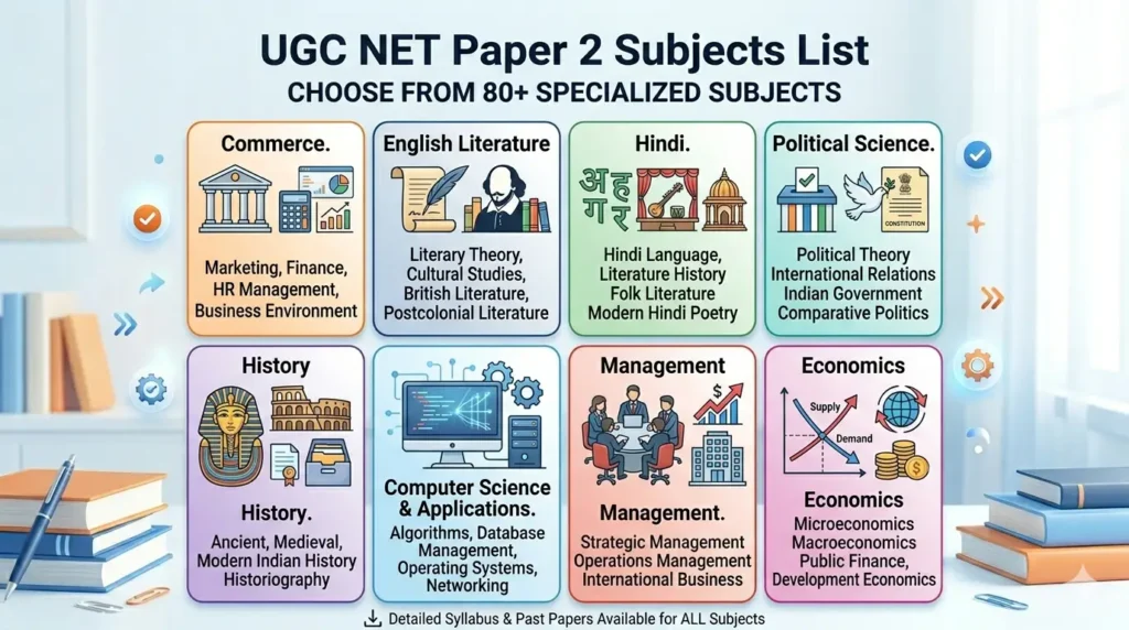 UGC NET Paper 2 subject wise syllabus list for June 2026 exam