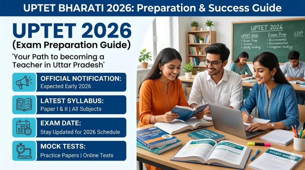 UPTET 2026 notification exam date eligibility and syllabus