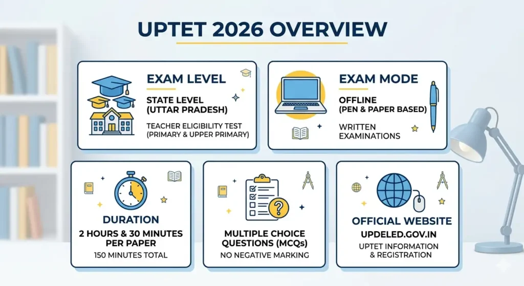 UPTET 2026 overview exam details and important information