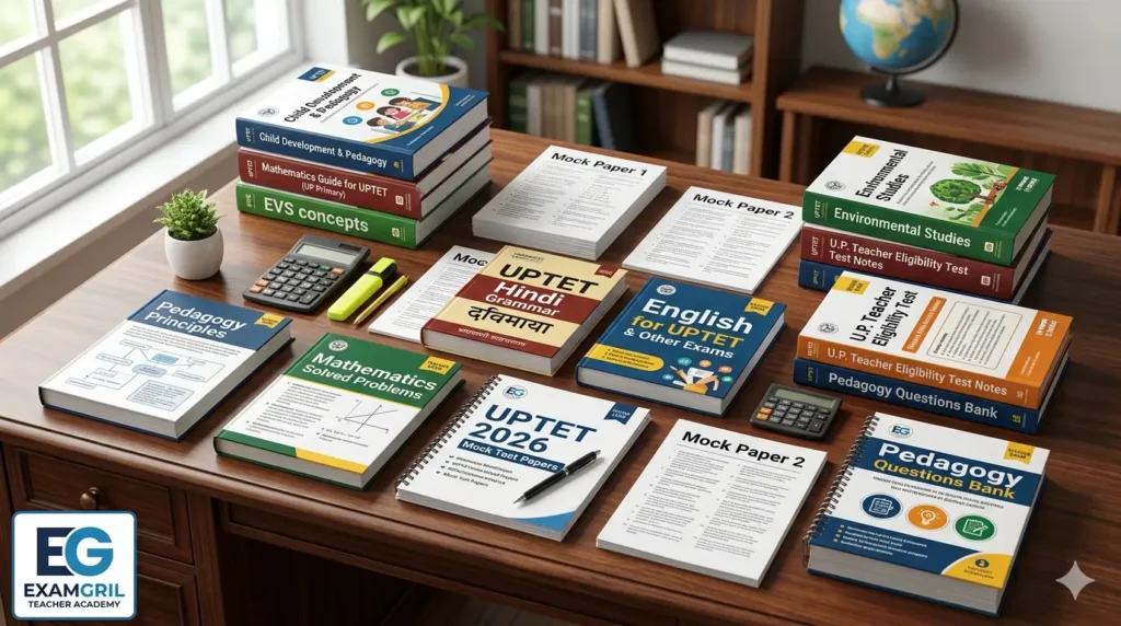 UPTET preparation books for Paper 1 and Paper 2